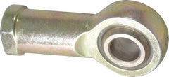 Alinabal - 1/2" ID, 1.3333" Max OD, 6,400 Lb Max Static Cap, Spherical Rod End - 1/2-20 RH, 3/4" Shank Diam, 1-3/16" Shank Length, Steel with Molded Nyloy Raceway - Makers Industrial Supply