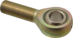 Alinabal - 5/8" ID, 1-1/2" Max OD, 7,100 Lb Max Static Cap, Spherical Rod End - 5/8-18 LH, 7/8" Shank Diam, 1-5/8" Shank Length, Steel with Molded Nyloy Raceway - Makers Industrial Supply