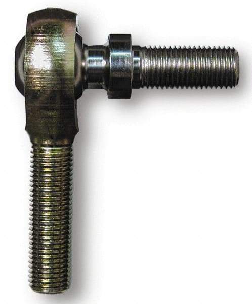 Alinabal - 5/8" ID, 1-1/2" Max OD, 7,100 Lb Max Static Cap, Spherical Rod End - 5/8-18 LH, 7/8" Shank Diam, 1-5/8" Shank Length, Steel with Molded Nyloy Raceway - Makers Industrial Supply