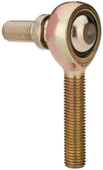 Alinabal - 5/16" ID, 7/8" Max OD, 2,800 Lb Max Static Cap, Spherical Rod End - 5/16-24 LH, 0.437" Shank Diam, 1-1/4" Shank Length, Steel with Molded Nyloy Raceway - Makers Industrial Supply