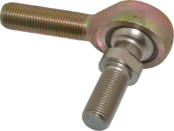 Alinabal - 1/2" ID, 1-5/16" Max OD, 6,400 Lb Max Static Cap, Spherical Rod End - 1/2-20 LH, 3/4" Shank Diam, 1-1/2" Shank Length, Steel with Molded Nyloy Raceway - Makers Industrial Supply