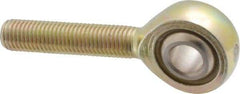 Alinabal - 5/16" ID, 7/8" Max OD, 2,800 Lb Max Static Cap, Spherical Rod End - 5/16-24 RH, 0.437" Shank Diam, 1-1/4" Shank Length, Steel with Molded Nyloy Raceway - Makers Industrial Supply