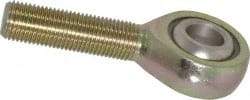 Alinabal - 1/2" ID, 1-5/16" Max OD, 5,800 Lb Max Static Cap, Spherical Rod End - 1/2-20 RH, 3/4" Shank Diam, 1-1/2" Shank Length, Steel with Molded Nyloy Raceway - Makers Industrial Supply