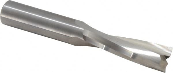 Onsrud - 1/2" Cutting Diam x 1-5/8" Length of Cut, 2 Flute, Upcut Spiral Router Bit - Uncoated, Right Hand Cut, Solid Carbide, 3-1/2" OAL x 1/2" Shank Diam, Double Edge, 11° Helix Angle - Makers Industrial Supply