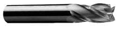 Onsrud - 3/8" Cutting Diam x 1-1/8" Length of Cut, 4 Flute, Downcut Spiral Router Bit - Uncoated, Right Hand Cut, Solid Carbide, 3" OAL x 3/8" Shank Diam, Four Edge, 30° Helix Angle - Makers Industrial Supply