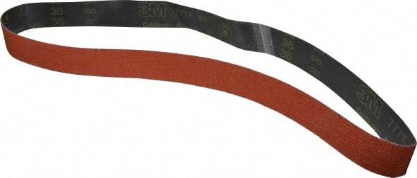 3M - 2" Wide x 60" OAL, 36 Grit, Ceramic Abrasive Belt - Ceramic, Very Coarse, Coated, YF Weighted Cloth Backing, Wet/Dry, Series 777F - Makers Industrial Supply