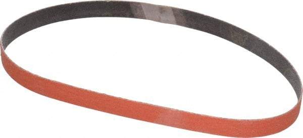 3M - 1/2" Wide x 18" OAL, 80 Grit, Ceramic Abrasive Belt - Ceramic, Medium, Coated, YF Weighted Cloth Backing, Wet/Dry, Series 777F - Makers Industrial Supply