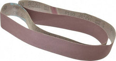 3M - 2" Wide x 72" OAL, 150 Grit, Aluminum Oxide Abrasive Belt - Aluminum Oxide, Very Fine, Coated, X Weighted Cloth Backing, Series 341D - Makers Industrial Supply