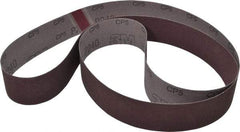 3M - 2" Wide x 72" OAL, 240 Grit, Aluminum Oxide Abrasive Belt - Aluminum Oxide, Very Fine, Coated, X Weighted Cloth Backing, Series 241D - Makers Industrial Supply