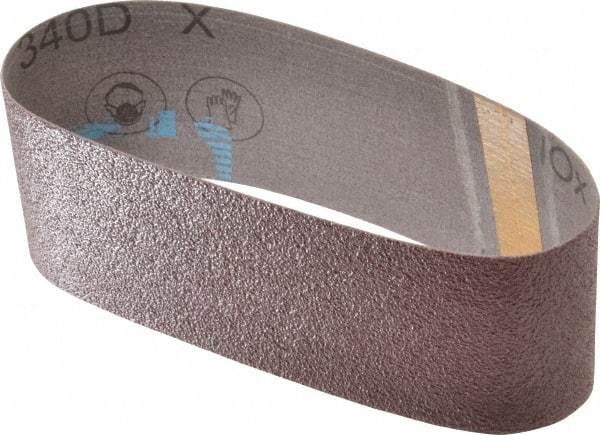 3M - 3" Wide x 18" OAL, 50 Grit, Aluminum Oxide Abrasive Belt - Aluminum Oxide, Coarse, Coated, X Weighted Cloth Backing, Series 340D - Makers Industrial Supply