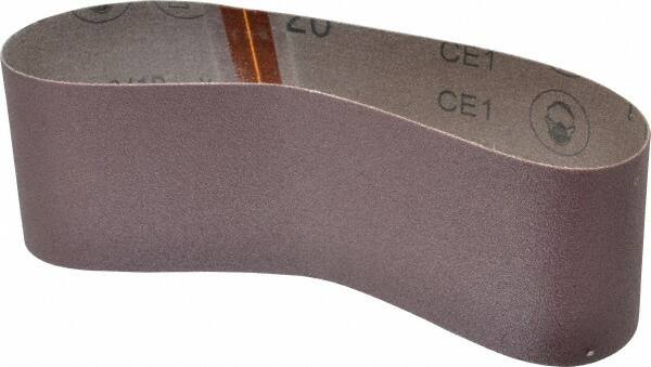 3M - 3" Wide x 21" OAL, 120 Grit, Aluminum Oxide Abrasive Belt - Aluminum Oxide, Fine, Coated, X Weighted Cloth Backing, Series 341D - Makers Industrial Supply