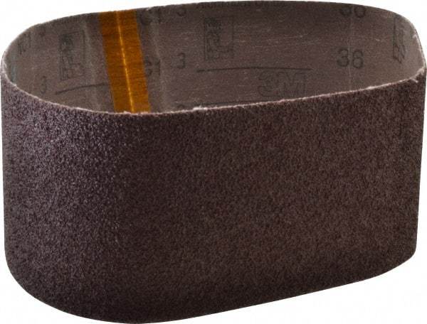 3M - 3" Wide x 24" OAL, 36 Grit, Aluminum Oxide Abrasive Belt - Aluminum Oxide, Very Coarse, Coated, X Weighted Cloth Backing, Series 341D - Makers Industrial Supply