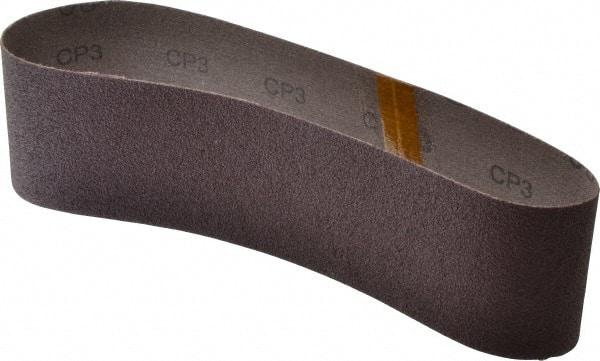 3M - 3" Wide x 24" OAL, 60 Grit, Aluminum Oxide Abrasive Belt - Aluminum Oxide, Medium, Coated, X Weighted Cloth Backing, Series 341D - Makers Industrial Supply