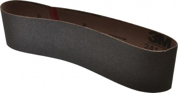 3M - 3" Wide x 24" OAL, 120 Grit, Aluminum Oxide Abrasive Belt - Aluminum Oxide, Fine, Coated, X Weighted Cloth Backing, Series 341D - Makers Industrial Supply