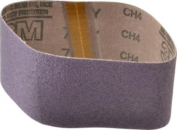 3M - 3" Wide x 18" OAL, 50 Grit, Ceramic Abrasive Belt - Ceramic, Coarse, Coated, Y Weighted Cloth Backing, Series 761D - Makers Industrial Supply