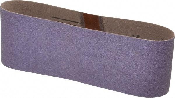 3M - 3" Wide x 18" OAL, 100 Grit, Ceramic Abrasive Belt - Ceramic, Fine, Coated, Y Weighted Cloth Backing, Series 761D - Makers Industrial Supply