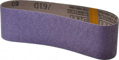 3M - 3" Wide x 24" OAL, 50 Grit, Ceramic Abrasive Belt - Ceramic, Coarse, Coated, Y Weighted Cloth Backing, Series 761D - Makers Industrial Supply