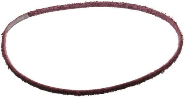 3M - 1/4" Wide x 24" OAL, Aluminum Oxide Abrasive Belt - Aluminum Oxide, Medium, Nonwoven, Series SC-BS - Makers Industrial Supply