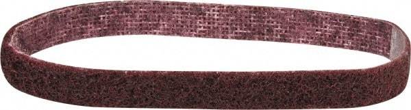 3M - 1/2" Wide x 12" OAL, Aluminum Oxide Abrasive Belt - Aluminum Oxide, Medium, Nonwoven, Series SC-BS - Makers Industrial Supply