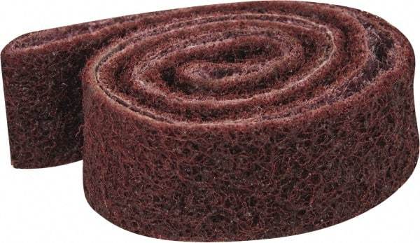 3M - 1" Wide x 42" OAL, Aluminum Oxide Abrasive Belt - Aluminum Oxide, Medium, Nonwoven, Series SC-BS - Makers Industrial Supply