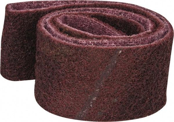 3M - 2" Wide x 34" OAL, Aluminum Oxide Abrasive Belt - Aluminum Oxide, Medium, Nonwoven, Series SC-BS - Makers Industrial Supply