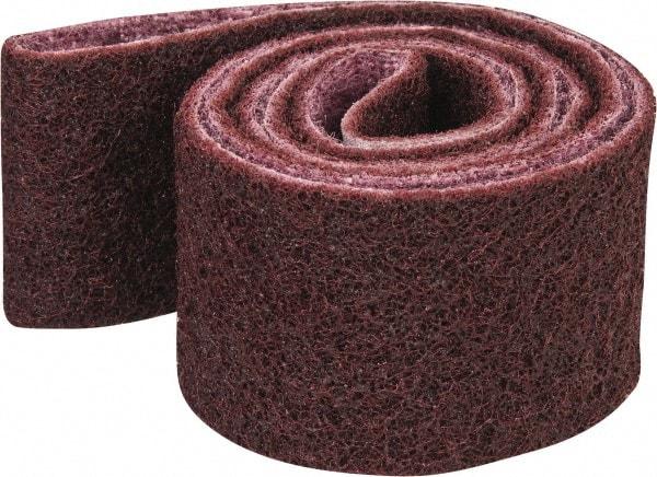 3M - 2" Wide x 48" OAL, Aluminum Oxide Abrasive Belt - Aluminum Oxide, Medium, Nonwoven, Series SC-BS - Makers Industrial Supply