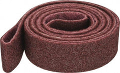 3M - 2" Wide x 132" OAL, Aluminum Oxide Abrasive Belt - Aluminum Oxide, Medium, Nonwoven, Series SC-BS - Makers Industrial Supply