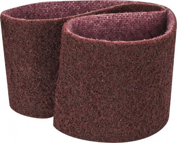 3M - 3" Wide x 24" OAL, Aluminum Oxide Abrasive Belt - Aluminum Oxide, Medium, Nonwoven, Series SC-BS - Makers Industrial Supply