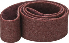 3M - 3" Wide x 72" OAL, Aluminum Oxide Abrasive Belt - Aluminum Oxide, Medium, Nonwoven, Series SC-BS - Makers Industrial Supply