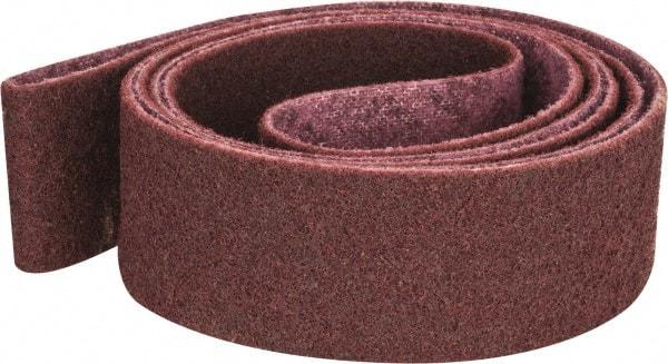 3M - 3" Wide x 132" OAL, Aluminum Oxide Abrasive Belt - Aluminum Oxide, Medium, Nonwoven, Series SC-BS - Makers Industrial Supply