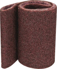 3M - 4" Wide x 24" OAL, Aluminum Oxide Abrasive Belt - Aluminum Oxide, Medium, Nonwoven, Series SC-BS - Makers Industrial Supply