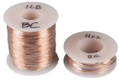 Made in USA - 20 Gage, 0.032" Diameter x 4,725' Long, Bare, Copper Bus Bar Wire - Pure Copper (ASTM B3) - Makers Industrial Supply