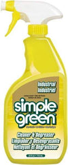 Simple Green - 24 oz Spray Bottle Cleaner/Degreaser - Liquid, Biodegradable, Concentrated, Lemon - Makers Industrial Supply