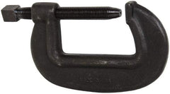 Hargrave - Extra Heavy-Duty 6-1/4" Max Opening, 3-3/8" Throat Depth, Forged Steel Standard C-Clamp - 27,500 Lb Capacity, 0" Min Opening, Standard Throat Depth, Cold Drawn Steel Screw - Makers Industrial Supply