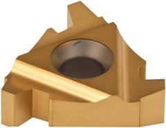 Carmex - 27IR Internal Right Hand 4 Acme Laydown Threading Insert - Grade P25C, TiN Coated Carbide - Makers Industrial Supply