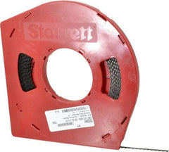 Starrett - 1/4" x 100' x 0.025" Carbon Steel Band Saw Blade Coil Stock - 4 TPI, Toothed Edge, Skip Form, Raker Set, Flexible Back, No Rake Angle, Constant Pitch, Contour Cutting - Makers Industrial Supply