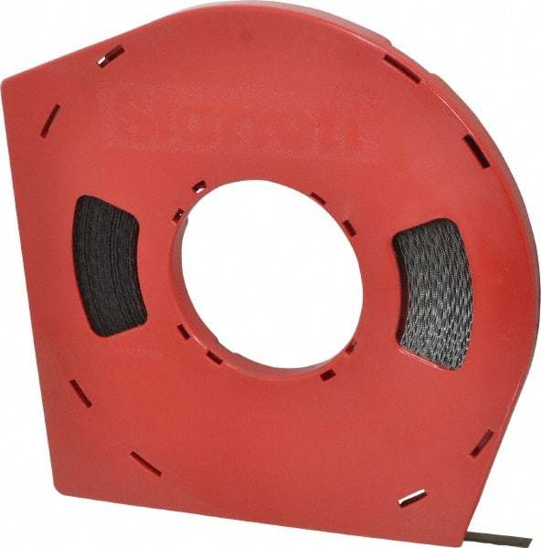 Starrett - 3/8" x 100' x 0.025" Carbon Steel Band Saw Blade Coil Stock - 24 TPI, Toothed Edge, Straight Form, Wavy Set, Flexible Back, No Rake Angle, Constant Pitch, Contour Cutting - Makers Industrial Supply