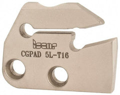 Iscar - Left Hand Cut, 6.4mm Insert Width, Cutoff & Grooving Support Blade for Indexables - 16mm Max Depth of Cut, 5.2mm Head Projection - Makers Industrial Supply