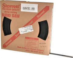 Starrett - 3/4" x 100' x 0.032" Carbon Steel Band Saw Blade Coil Stock - 8 TPI, Toothed Edge, Straight Form, Raker Set, Flexible Back, No Rake Angle, Constant Pitch, Contour Cutting - Makers Industrial Supply