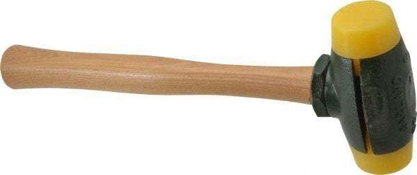 Garland - 2 Lb Head 1-1/2" Face Plastic Split Head Hammer - 12-1/2" OAL, Wood Handle - Makers Industrial Supply