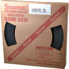 Starrett - 1" x 100' x 0.035" Carbon Steel Band Saw Blade Coil Stock - 8 TPI, Toothed Edge, Straight Form, Raker Set, Flexible Back, No Rake Angle, Constant Pitch, Contour Cutting - Makers Industrial Supply