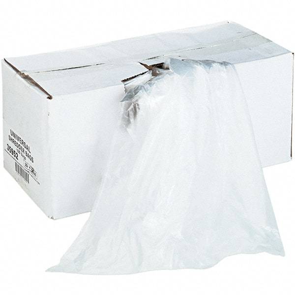 UNIVERSAL - Clear Shredder Waste Bag - Use with Shredder - Makers Industrial Supply