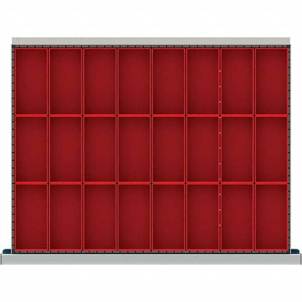 LISTA - 24-Compartment Drawer Divider Layout for 3.15" High Drawers - Makers Industrial Supply