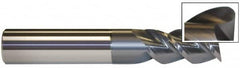 Accupro - 9/16", 3 Flute, Single End, Solid Carbide, 0.025" Corner Radius End Mill - 3-1/2" OAL, 40° Helix, Right Hand Flute, 1-1/4" LOC, Right Hand Cut - Makers Industrial Supply