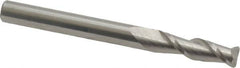 Accupro - 3/16", 2 Flute, Single End, Solid Carbide, 0.03" Corner Radius End Mill - 2" OAL, 40° Helix, Right Hand Flute, 5/8" LOC, Right Hand Cut - Makers Industrial Supply