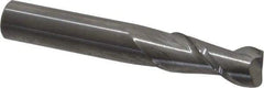 Accupro - 3/8", 2 Flute, Single End, Solid Carbide, 0.06" Corner Radius End Mill - 2-1/2" OAL, 40° Helix, Right Hand Flute, 7/8" LOC, Right Hand Cut - Makers Industrial Supply