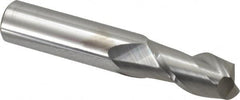 Accupro - 5/8", 2 Flute, Single End, Solid Carbide, 0.02" Corner Radius End Mill - 3-1/2" OAL, 40° Helix, Right Hand Flute, 1-1/4" LOC, Right Hand Cut - Makers Industrial Supply