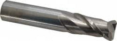 Accupro - 3/4", 2 Flute, Single End, Solid Carbide, 1/8" Corner Radius End Mill - 4" OAL, 40° Helix, Right Hand Flute, 1-1/2" LOC, Right Hand Cut - Makers Industrial Supply