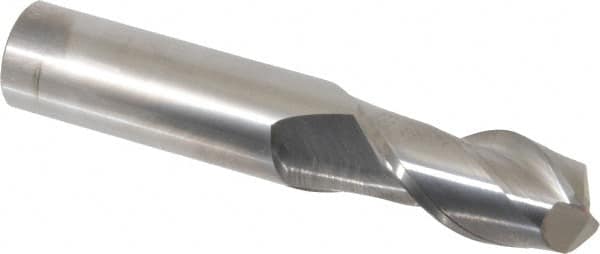 Accupro - 3/4", 2 Flute, Single End, Solid Carbide, 0.015" Corner Radius End Mill - 4" OAL, 40° Helix, Right Hand Flute, 1-1/2" LOC, Right Hand Cut - Makers Industrial Supply