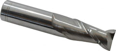 Accupro - 3/4", 2 Flute, Single End, Solid Carbide, 0.02" Corner Radius End Mill - 4" OAL, 40° Helix, Right Hand Flute, 1-1/2" LOC, Right Hand Cut - Makers Industrial Supply